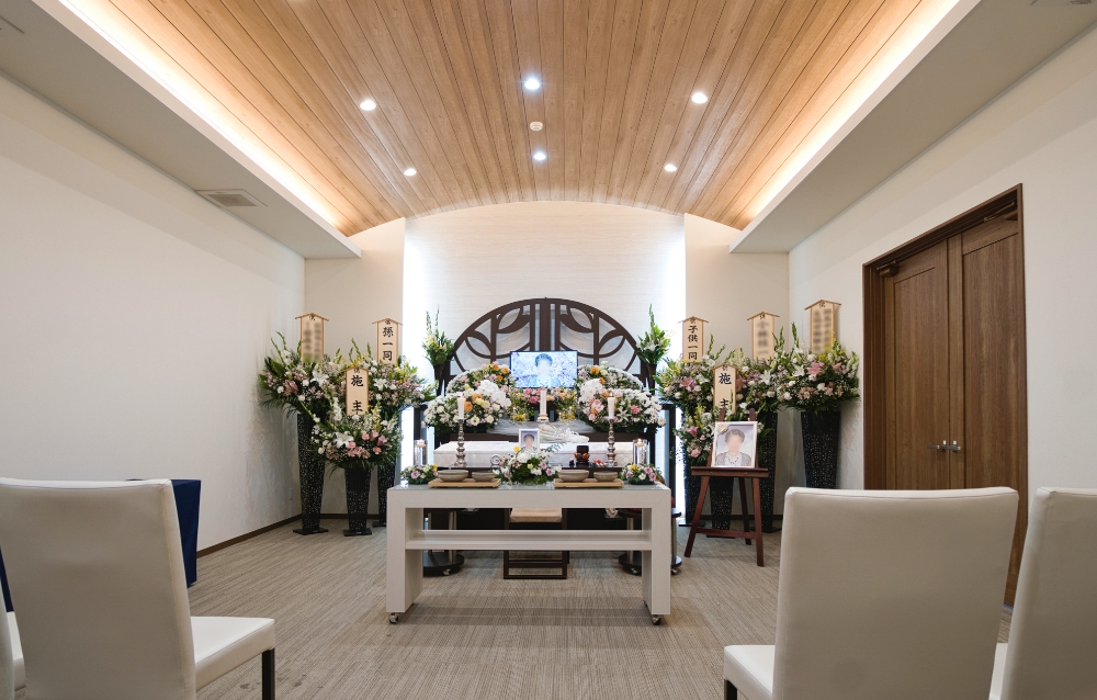 一日一家族様限定の家族葬専用式場